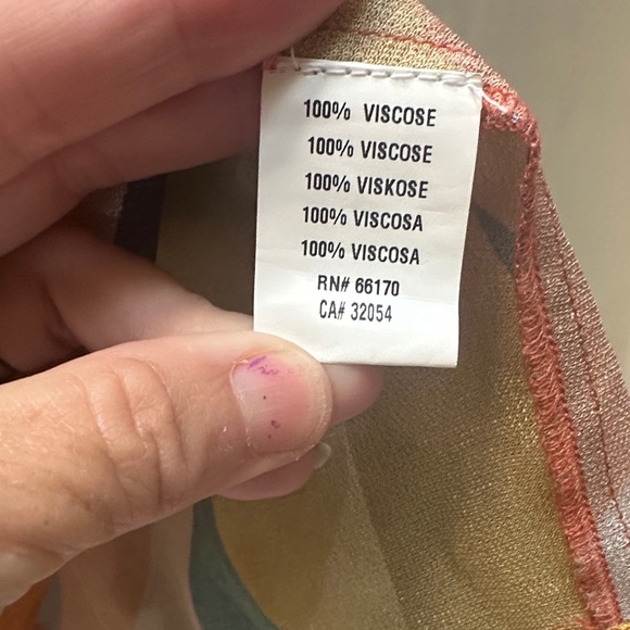 Anthropologie Colorful Geometric Patterned Women's Top - Picture 3 of 6